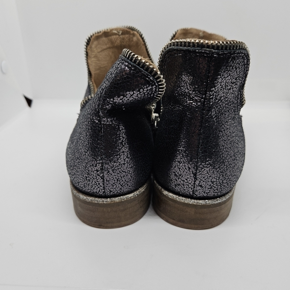 Unity in Diversity Panache gunmetal metallic glitter ankle boots EU 40 US 9 - Picture 4 of 12